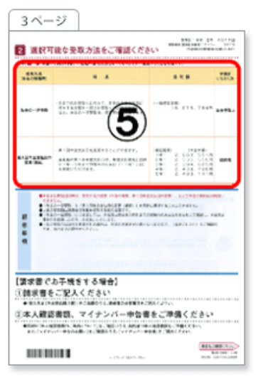 個人年金 日本生命_年金開始手続の確認方法③のイメージ画像