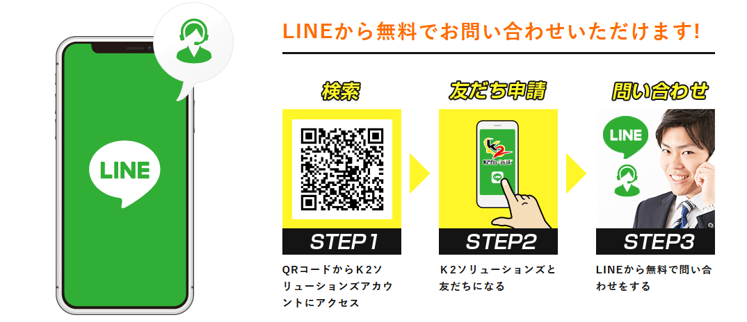 ファクタリング K2ソリューションズ_LINE相談